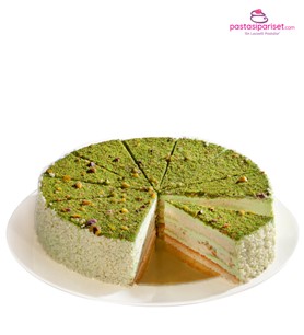 gurme pasta, fıstıklı pasta modelleri